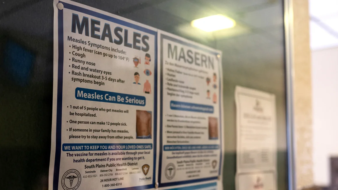 Widening Measles Outbreak Sparks Concern across Half the U.S.