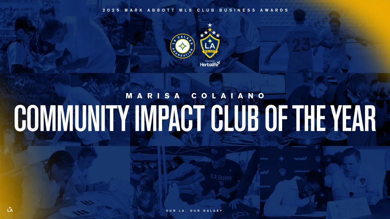 LA Galaxy Named 2025 Community Impact Club of the Year